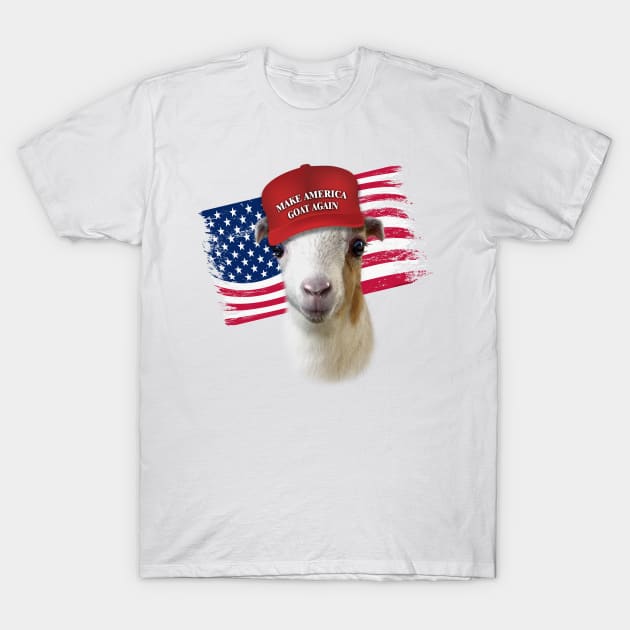 Make America GOAT Again LaMancha Kid Goat T-Shirt by IconicTee